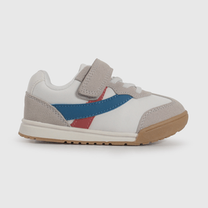 Zapatilla Urbana Blanca y Azul de Caminante talla 21 a 27