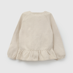 Chompa Beige de Niña Infantil talla 3/6 M a 24m/36 M