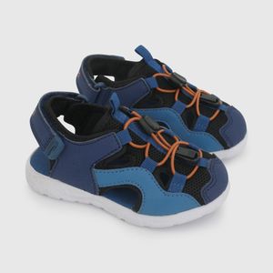 Sandalia Outdoor Azul de Caminante con Velcro talla 21 a 27
