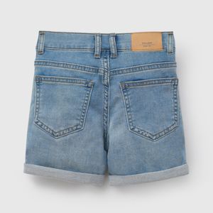 Bermuda Celeste Elasticada De Niño Infantil talla 3/6 M a 24m/36 M