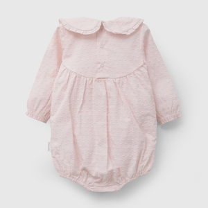 body Rosado Ceremonia de Niña de New born talla 0/3 M a 09/12M