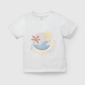 Polo Blanco Summer Love De Niño Infantil talla 3/6 M a 24m/36 M