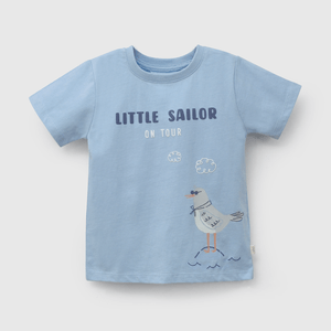 Polo Celeste Little Sailor De Niño Infantil talla 3/6 M a 24m/36 M