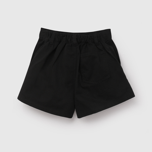 Short Negro Gabardina de Niña talla 3 a 12 Años