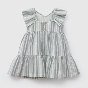 Vestido Bordado de Niña Infantil talla 3/6 M a 24m/36 M