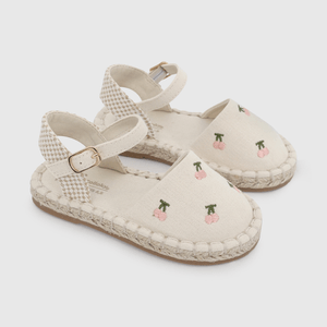 Alpargata de Niña Blanca con Hebilla