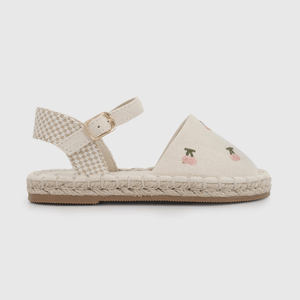 Alpargata de Niña Blanca con Hebilla