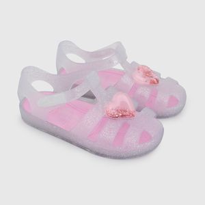 Sandalia de Agua Blanca de Niña con Velcro