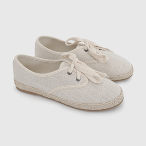 Zapato de Niño Beige con Cordón