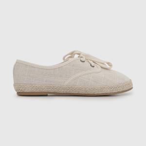 Zapato de Niño Beige con Cordón