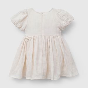 Vestido Bordado Beige para Niña
