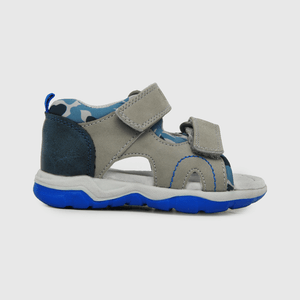 Sandalia de niño punta abierta gris talla (21 a 27)