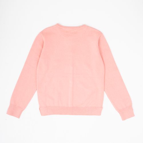 Sweater diseño Básico con botones rosa viejo