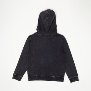 Polerón desgastado con gorro marengo