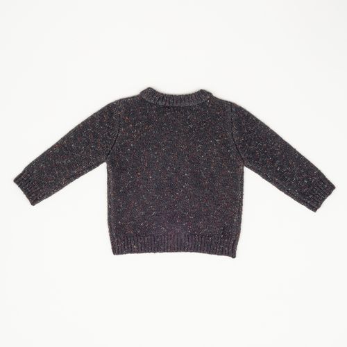Sweater jaspeado letra a marengo