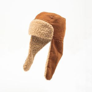 Gorro con chiporro y orejas largas camel