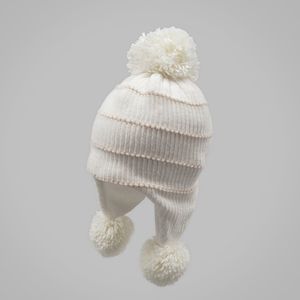 Gorro con hilos dorados off white