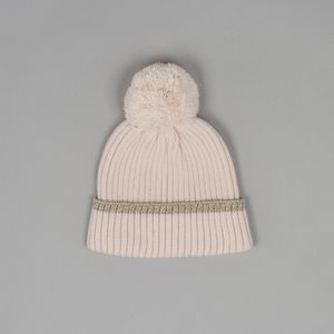 Gorro hilo dorado off white