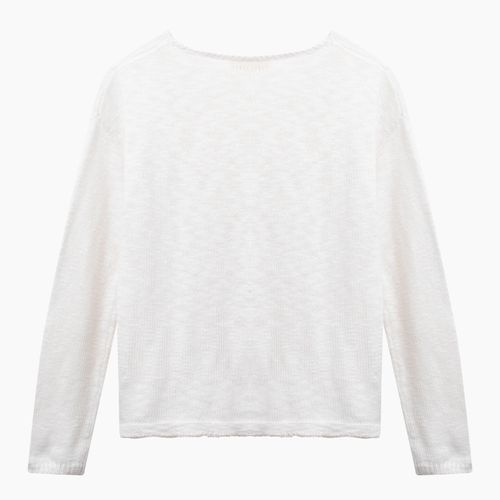 Sweater bolsillos off white