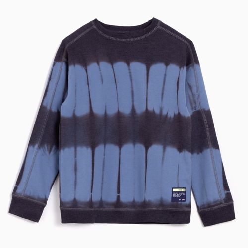 Polerón teñido irregular denim