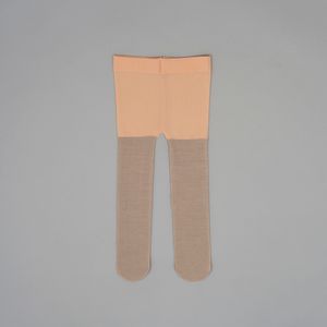 Ballerina panty de niña hilos plata beige