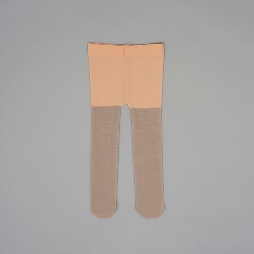 Ballerina panty de niña hilos plata beige