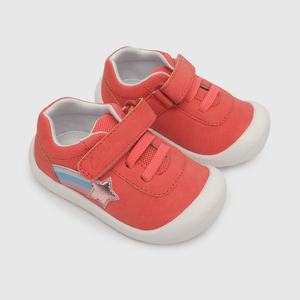 Zapatilla de niña arcoiris rosado