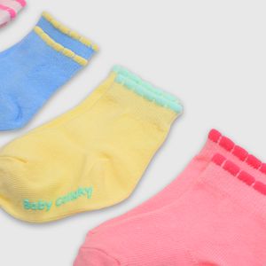 Medias de niña 6 pack colores rosado