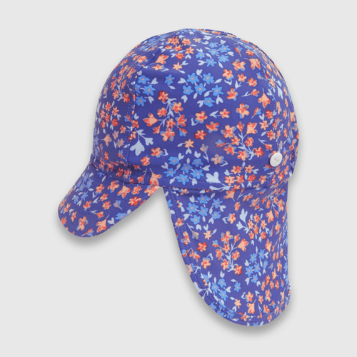 Gorro de niña para playa filtro UV rosado