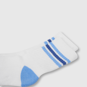 Medias de niña 3 pack deportivo listado blanco