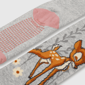 Medias de niña antideslizante Bambi gris
