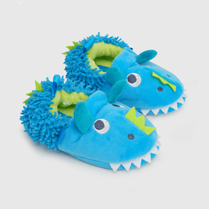 Pantufla de niño azul