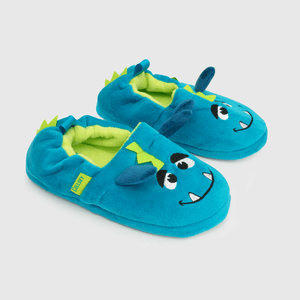 Pantufla de niño azul