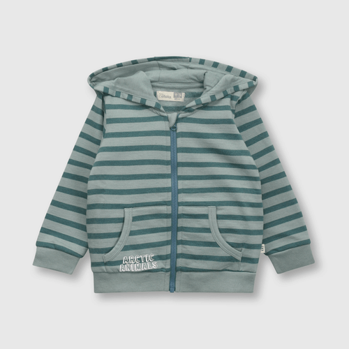 Conjunto de bebé niño polerón + body gris