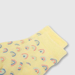 Medias deportivo de bebé niña 3 pack arcoiris blanco