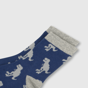 Medias deportivo de bebé niño 3 pack animales azul