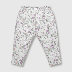 Pantalón de bebé niña Blanca nieves gris