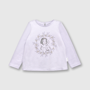 Polo de bebé niña Blanca nieves lila