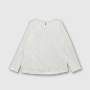 Polo de bebé niña cebras blanco