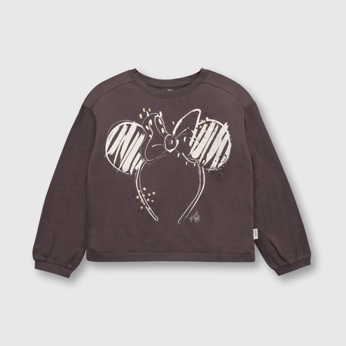 Polo de niña Minnie gris