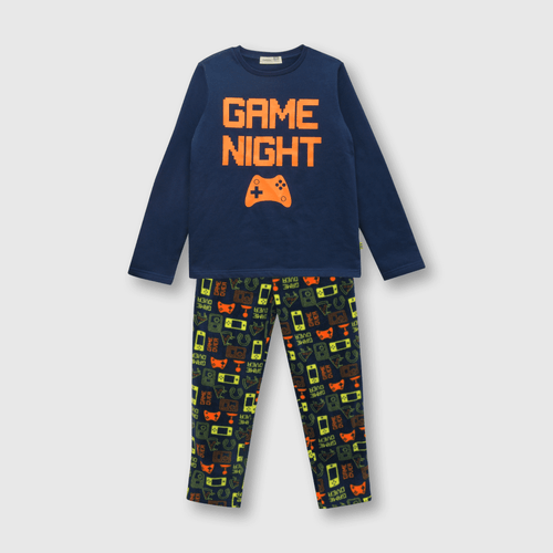 Pijama de niño game azul