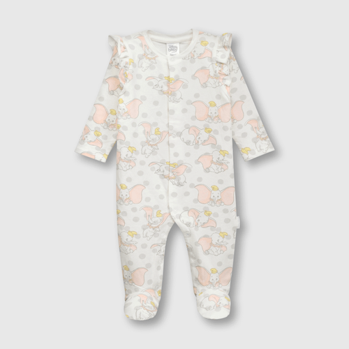 Enterizo de bebé niña Dumbo blanco