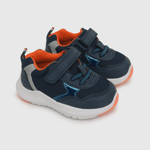 Zapatilla de niño caña baja azul