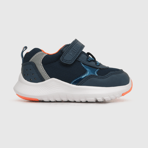 Zapatilla de niño caña baja azul