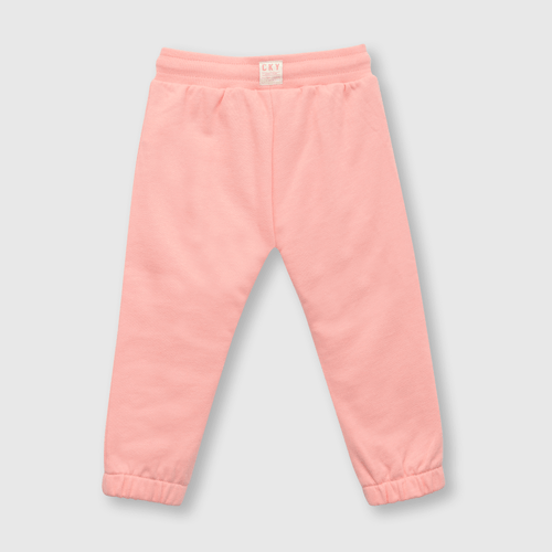 Pantalón de bebe niña con elastico rosado
