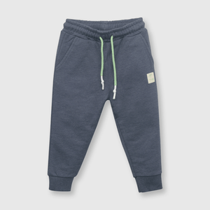 Pantalón de bebe niño con puño azul
