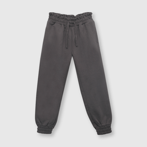Pantalón de niña recogido gris