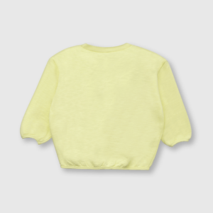 Polerón de bebe niña sol amarillo