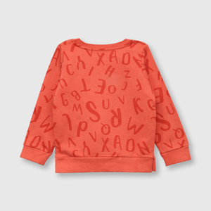 Polerón de bebé niño estampado de bebe niño estampado naranjo