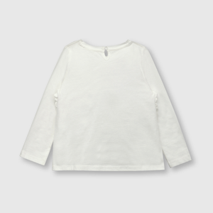 Polo de bebé niña estampada de bebe niña estampada blanca